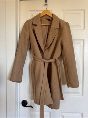 Divided Camel Pea Coat